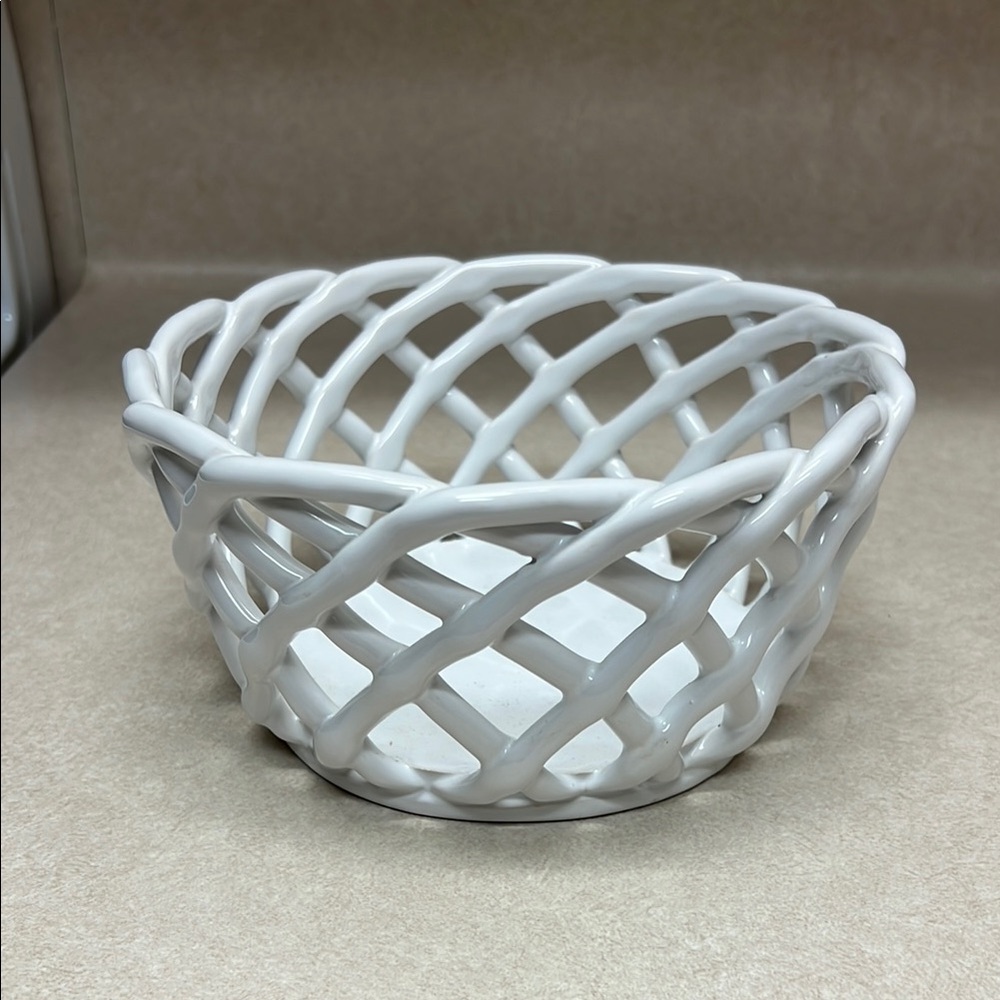 White Ceramic Bowl Made in Portugal